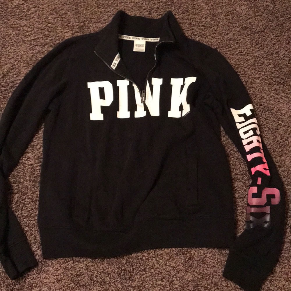 Pink Victoria secret half zip up